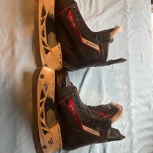 CCM Black and Red YouthSkates